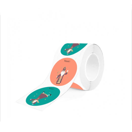 Sint Stickers Duo - Acrobaat groen