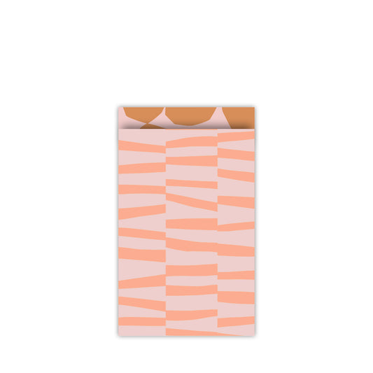 Cadeauzakje midi - Bold Lines Peach