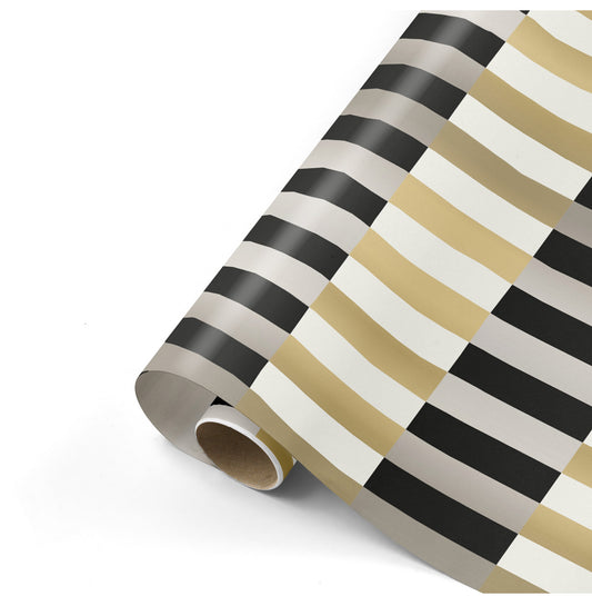 Cadeaupapier - colorblocking chique