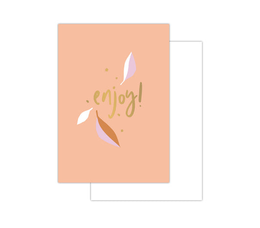 Mini kaartje - Enjoy!