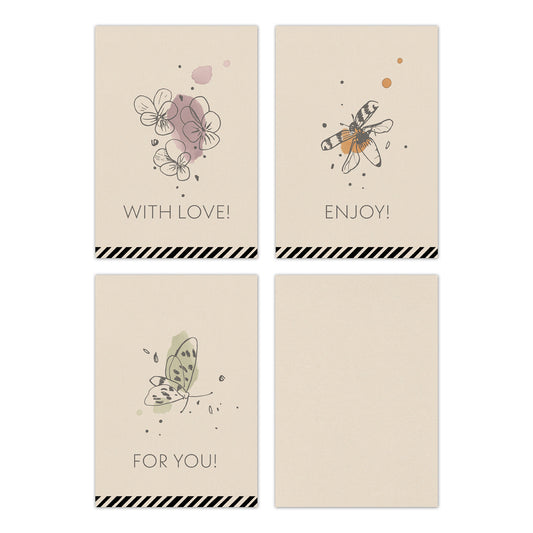 Mini kaartje Flying Fortune - With Love!