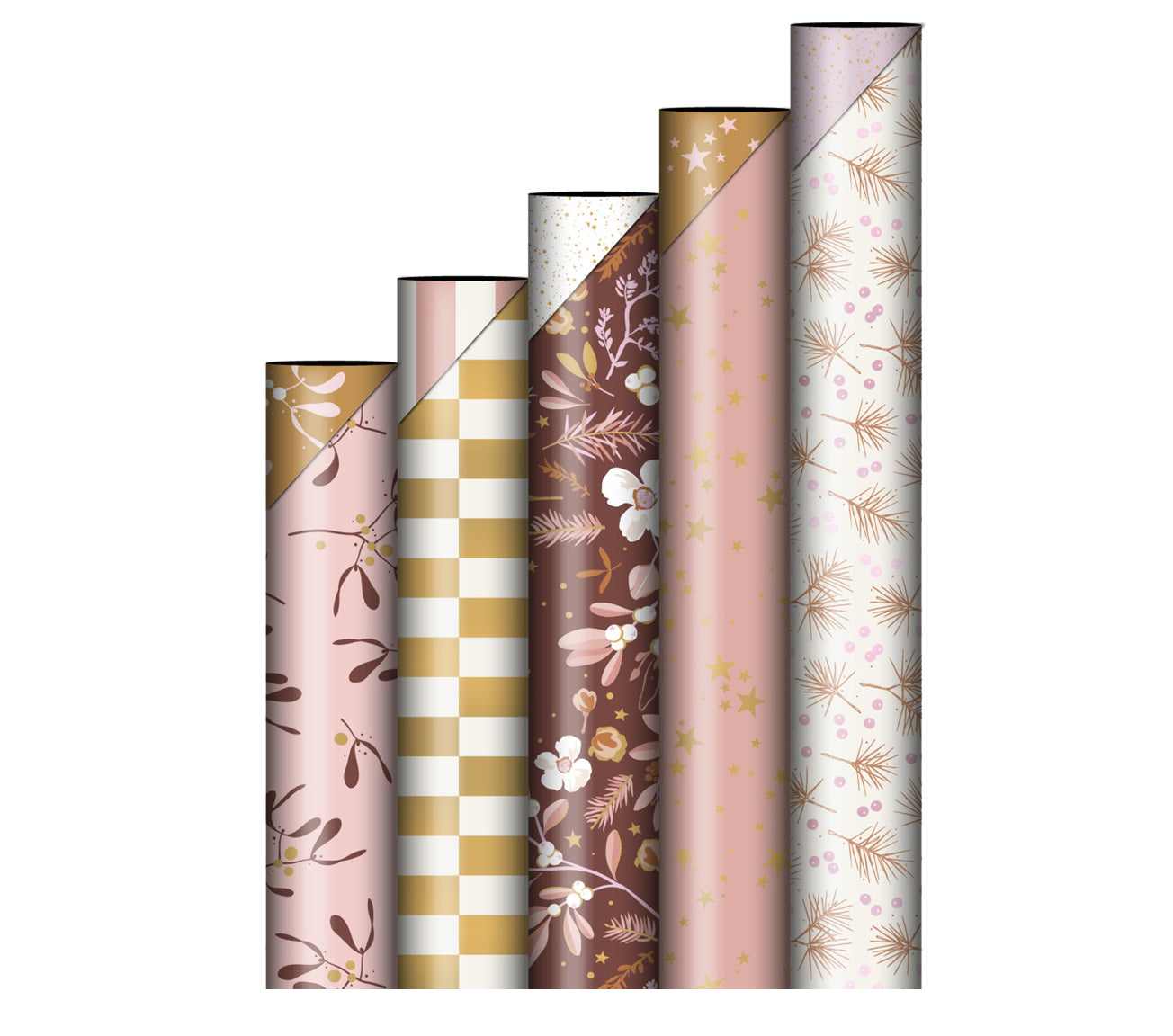 Cadeaupapier - Colorblocking Duotone Xmas Lovely