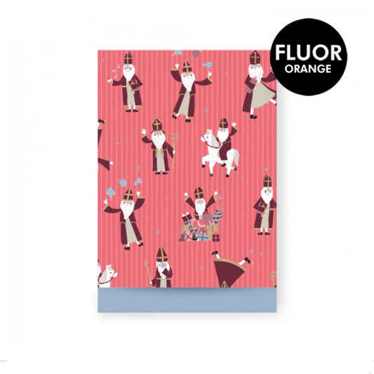 Cadeauzakje large - Acrobaat fluor orange