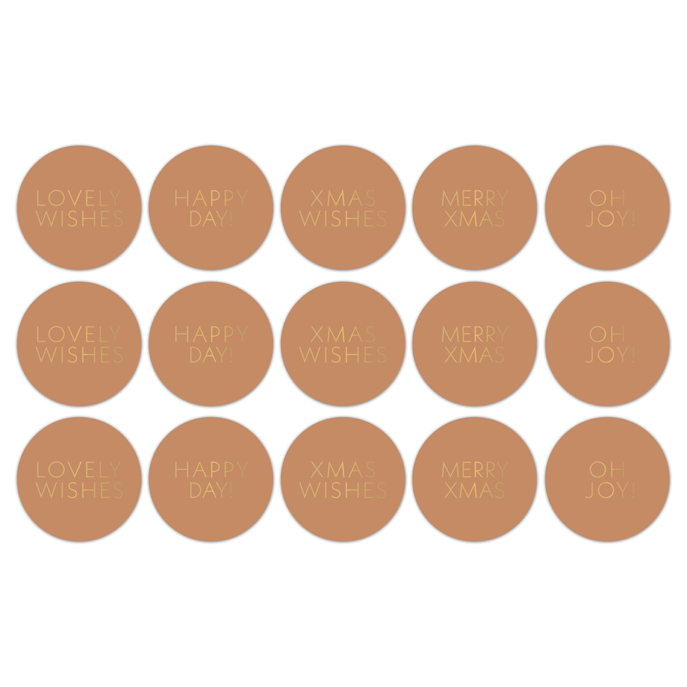 Stickers - Xmas ‘25 Fudge/Goud
