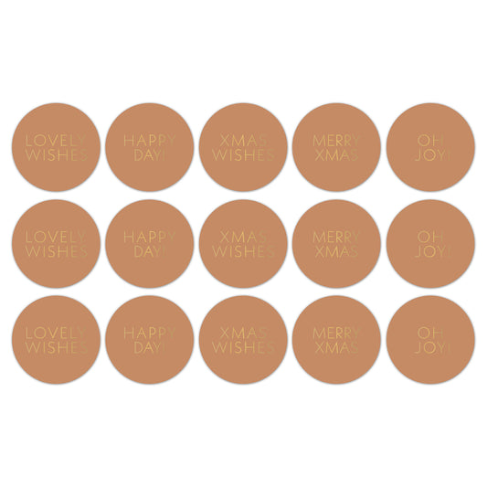 Stickers - Xmas ‘25 Fudge/Goud