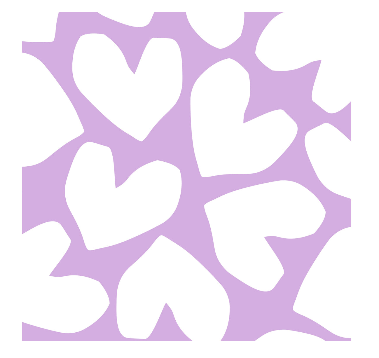 Zijdepapier - XL Solo Hearts lila