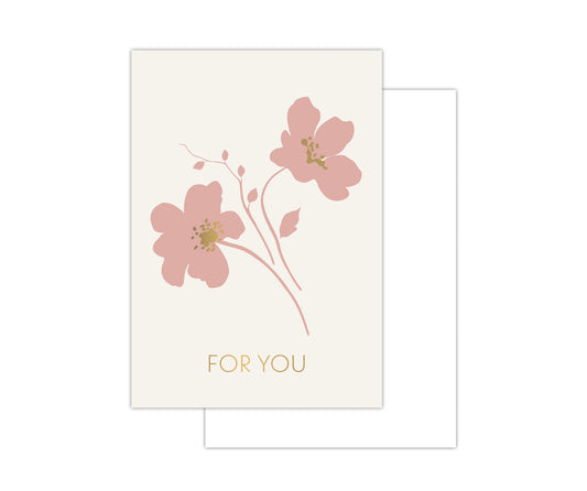 Mini kaartje - For You flowers