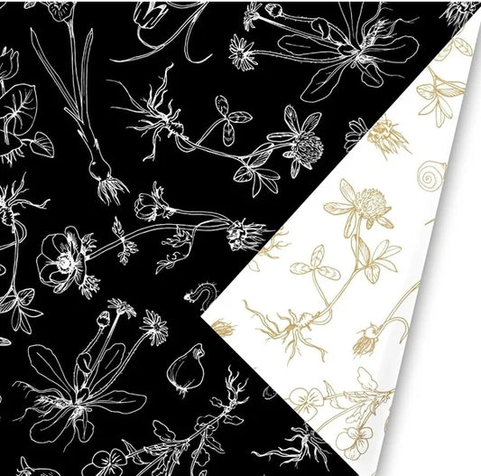 Cadeaupapier - Solid Ground Zwart