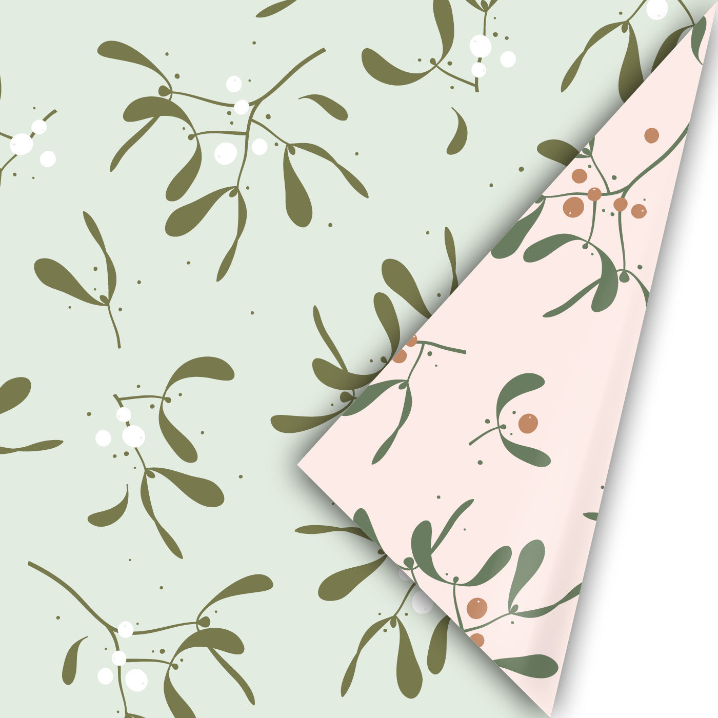 Cadeaupapier - Mistletoe Memories Salie