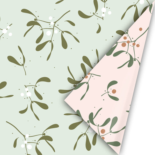 Cadeaupapier - Mistletoe Memories Salie
