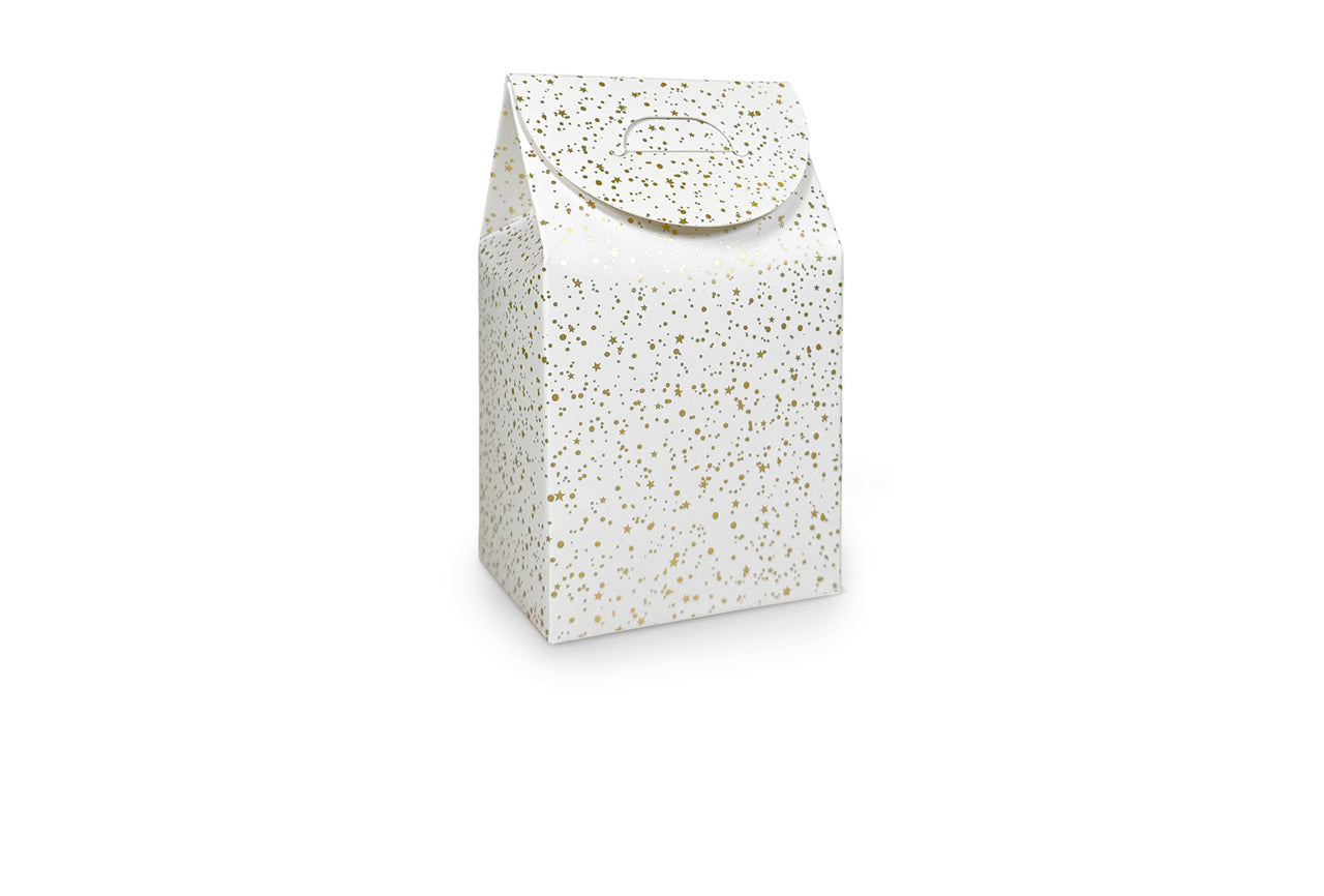 Cadeaudoosje S Random spots white