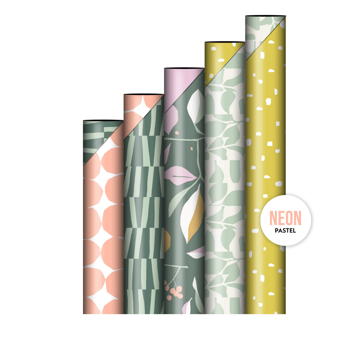 Cadeaupapier - Abstract botanics fall