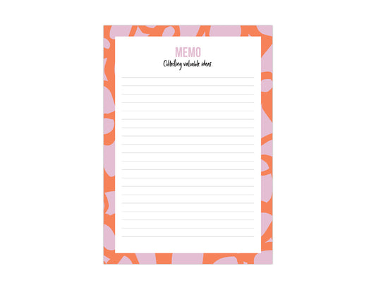 Noteblock A5 - bold flowers