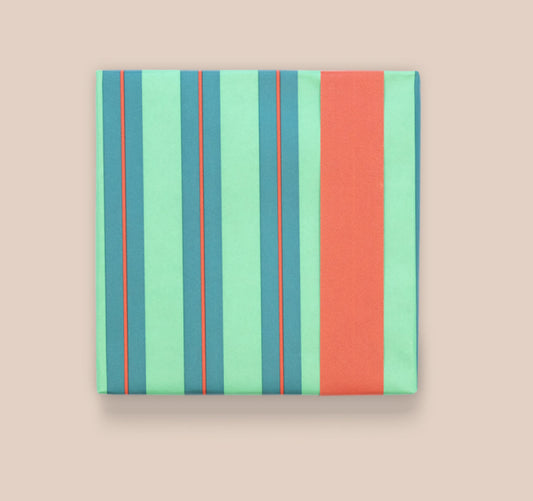 Cadeaupapier - stripe chalk green (70 cm)