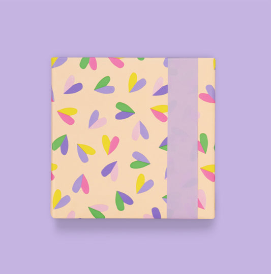 Cadeaupapier - Hearts Duo (70 cm)