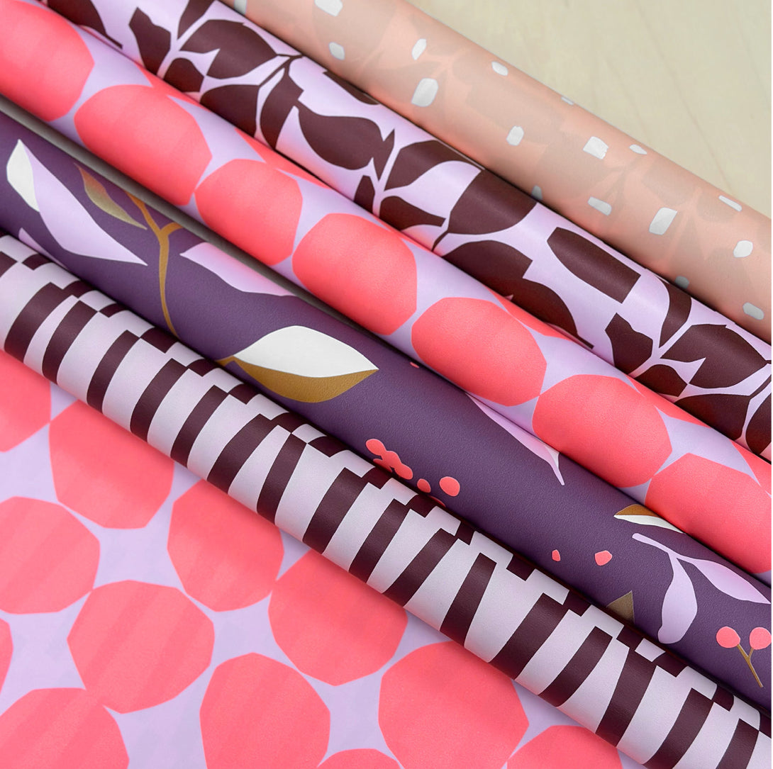 Cadeaupapier - Minimal dots orange