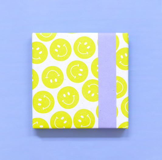 Cadeaupapier - Smiley yellow 70 cm