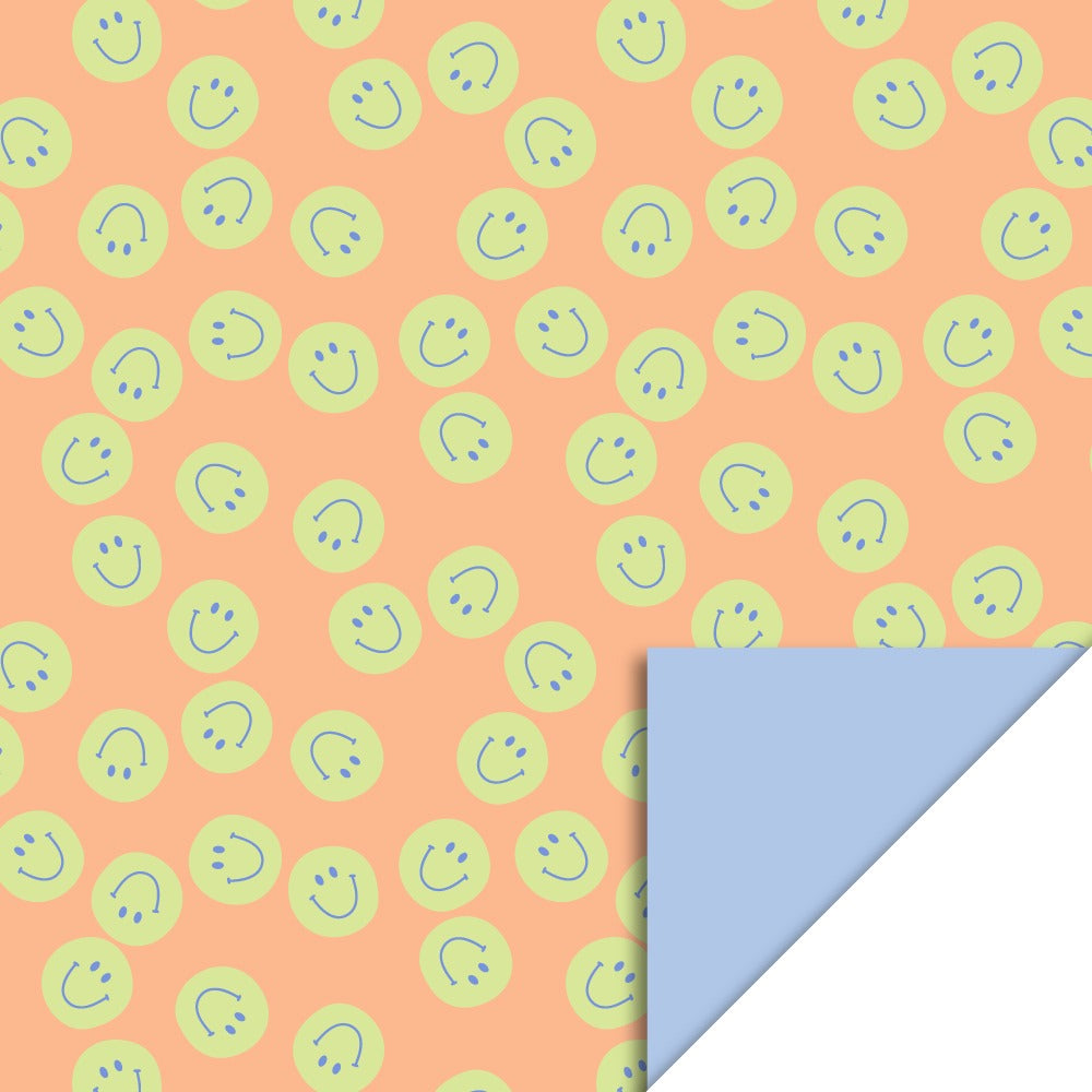 Cadeaupapier - Smiley yellow 70 cm
