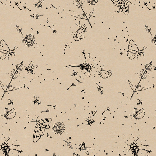 Cadeaupapier - Flying fortune kraft