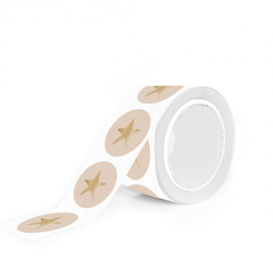 Sticker - star gold beige