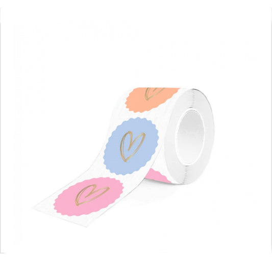 Sticker - Trio hartjes skye blue