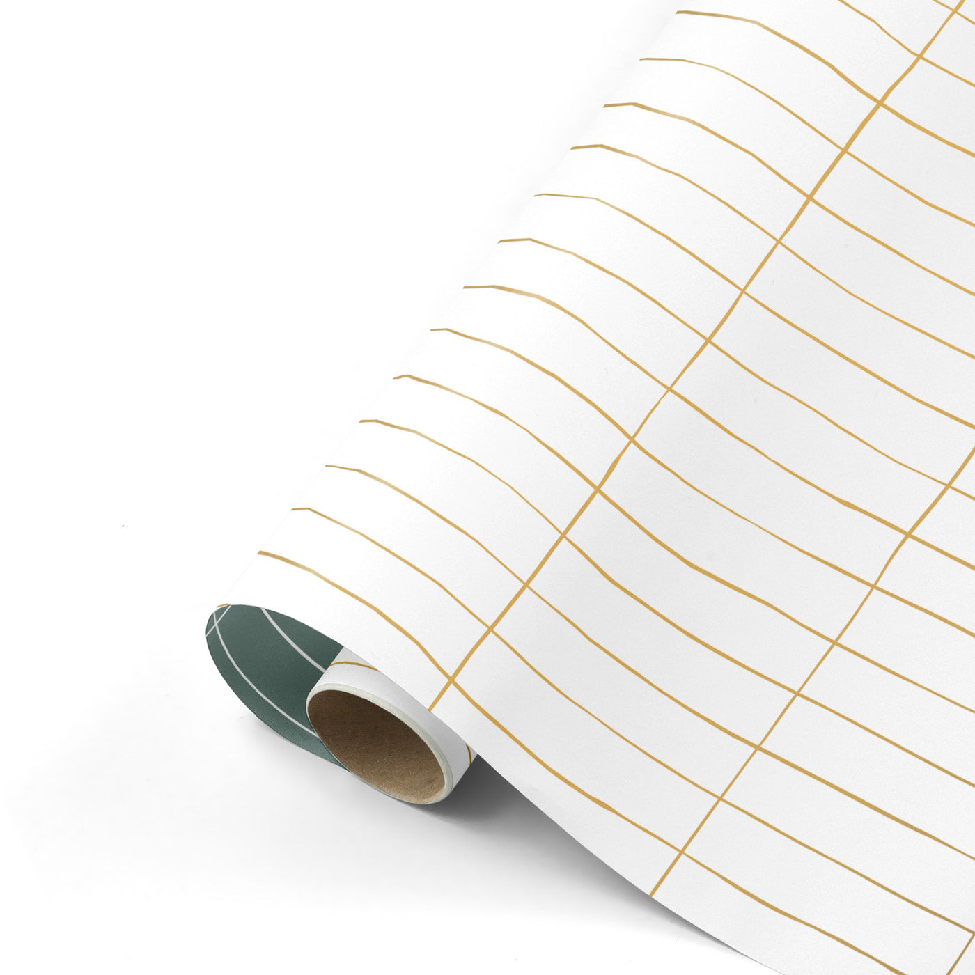 Cadeaupapier - Slim tiles wit/goud