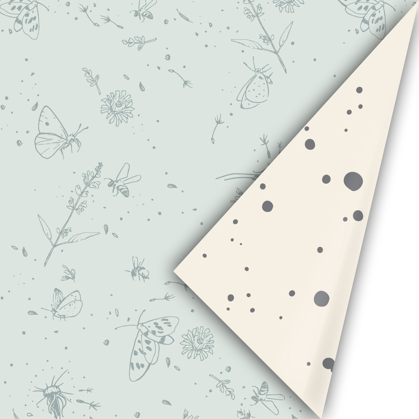 Cadeaupapier - Solid Ground groen