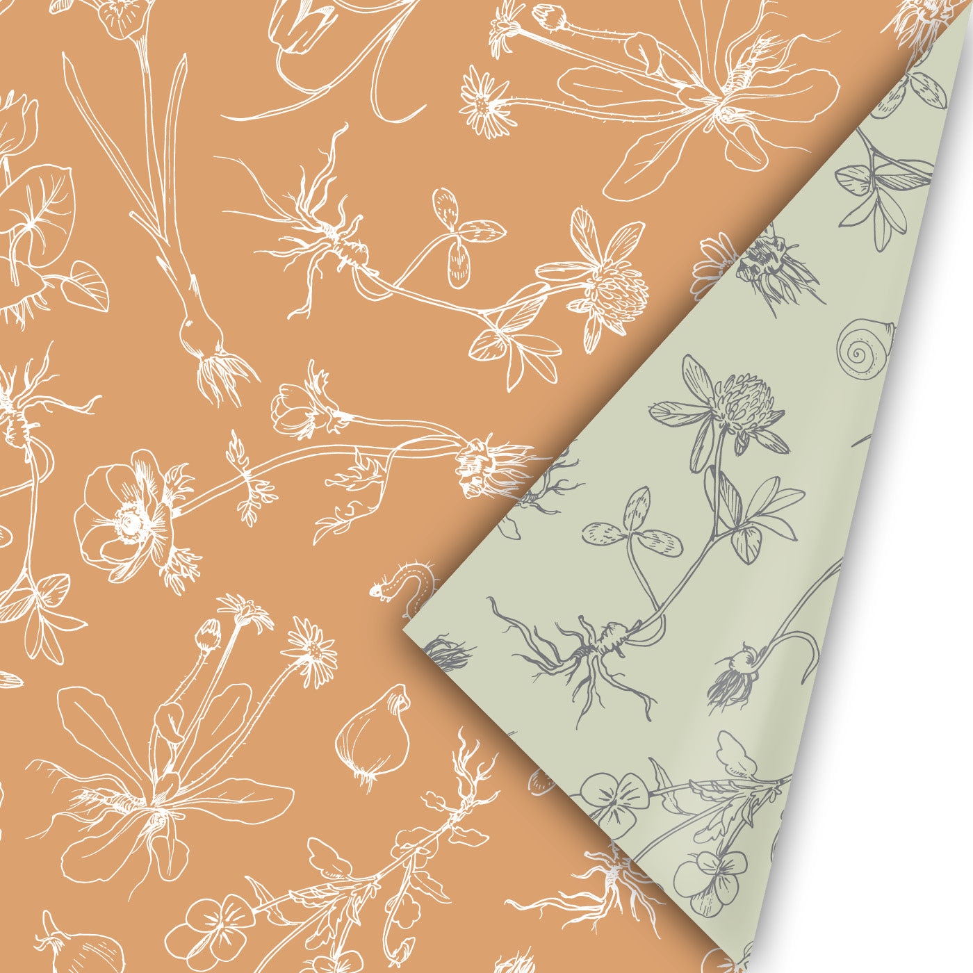 Cadeaupapier - Solid Ground roest