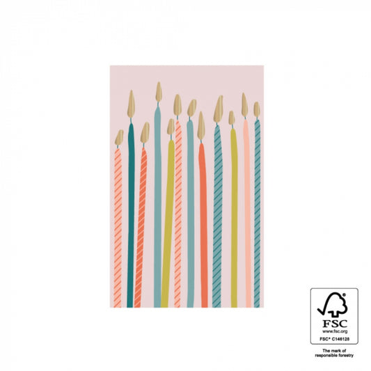 Sticker - Kaarsjes goud