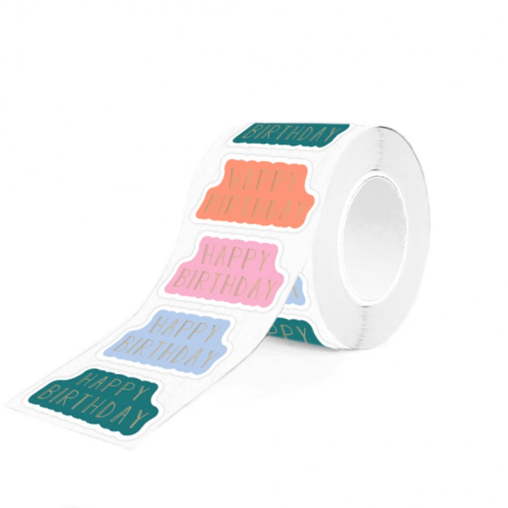 Sticker Happy Birthday - Lente