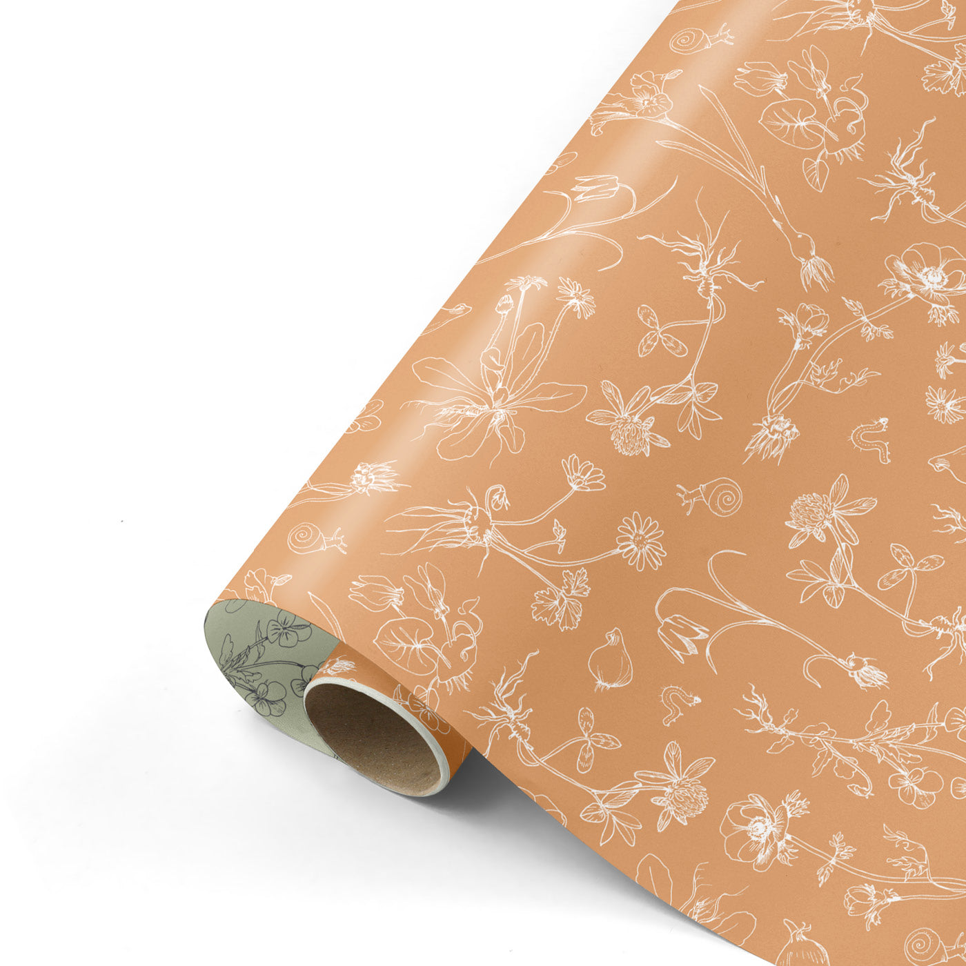 Cadeaupapier - Solid Ground roest