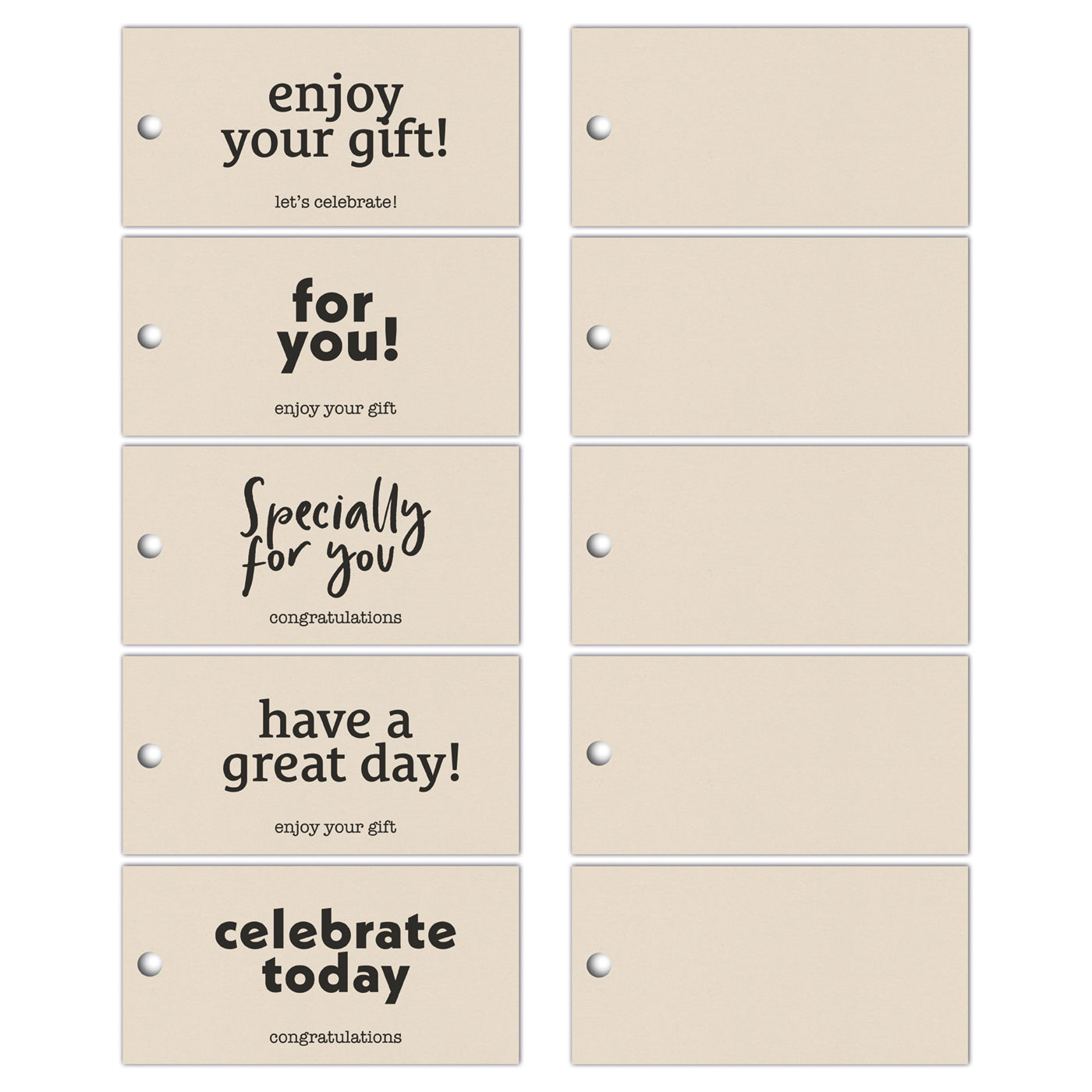 Cadeaulabels - Kraft