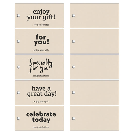 Cadeaulabels - Kraft