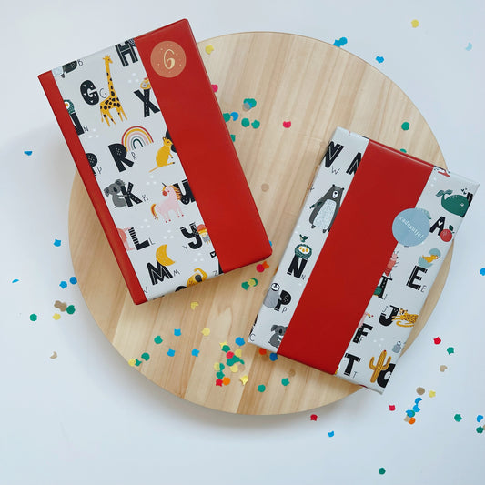 Cadeaupapier - Dierenalfabet