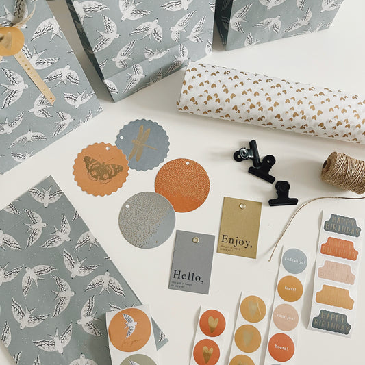 Cadeaulabels - butterfly/dragonfly