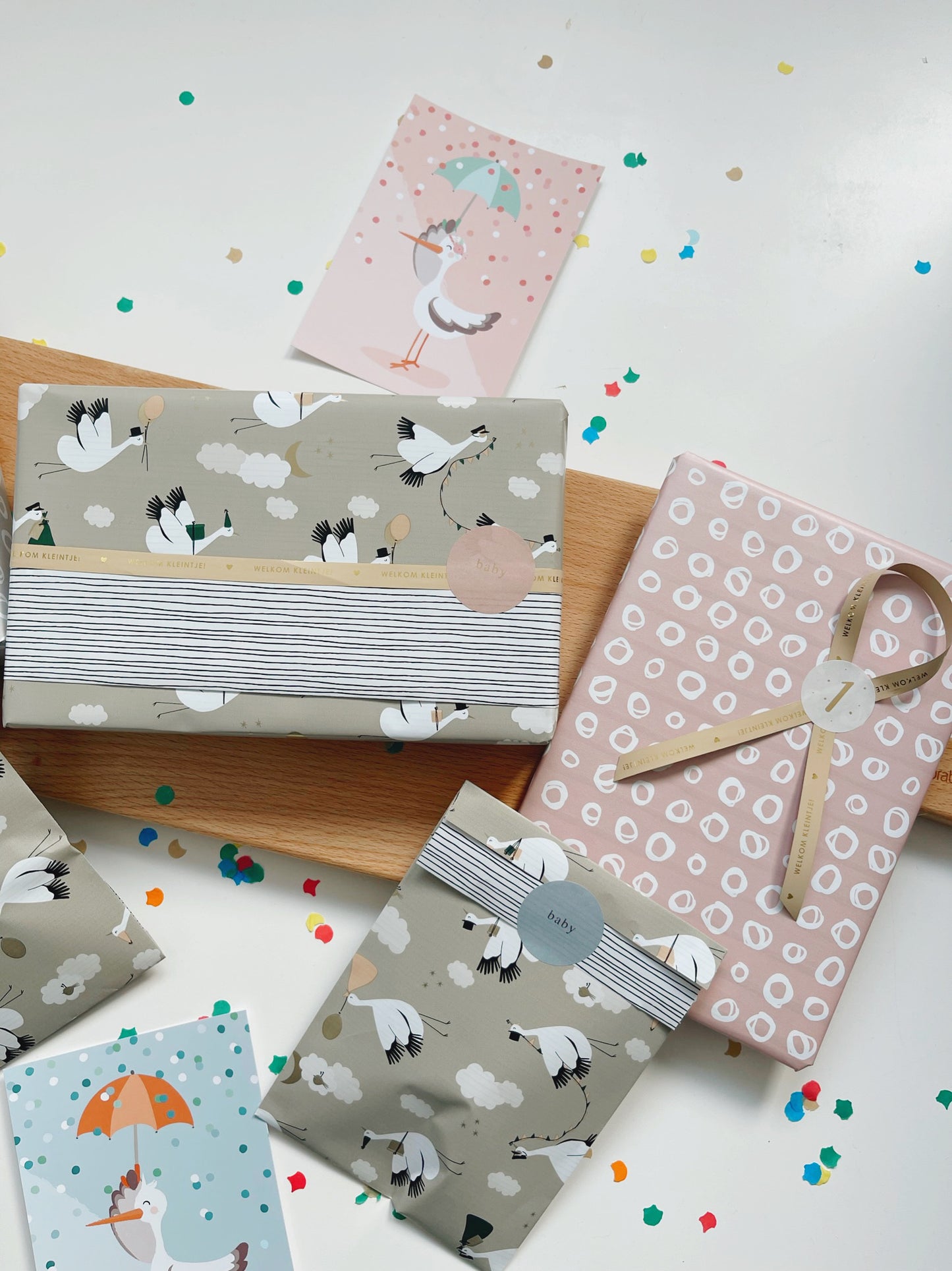Cadeaupapier - Babybird
