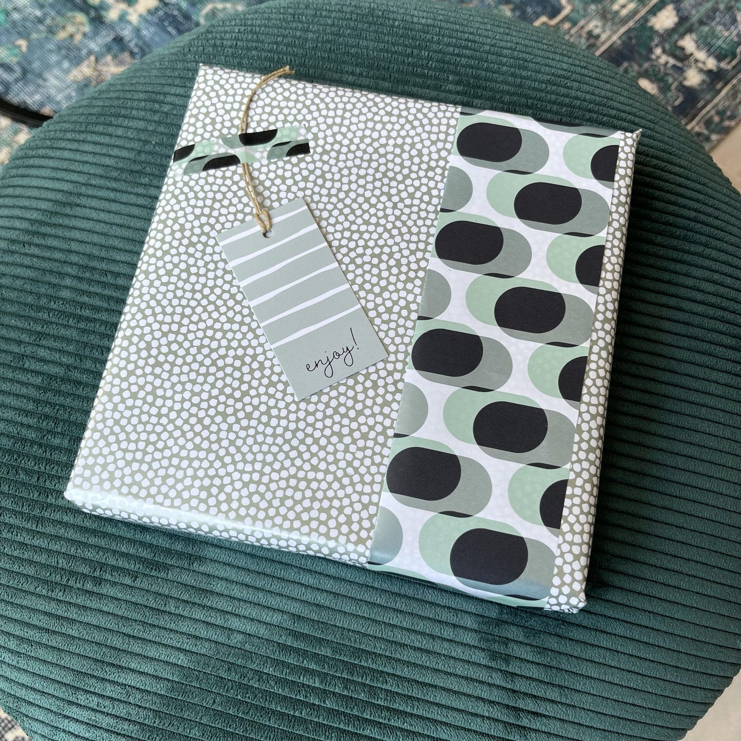 Cadeaupapier - Retro shapes cool