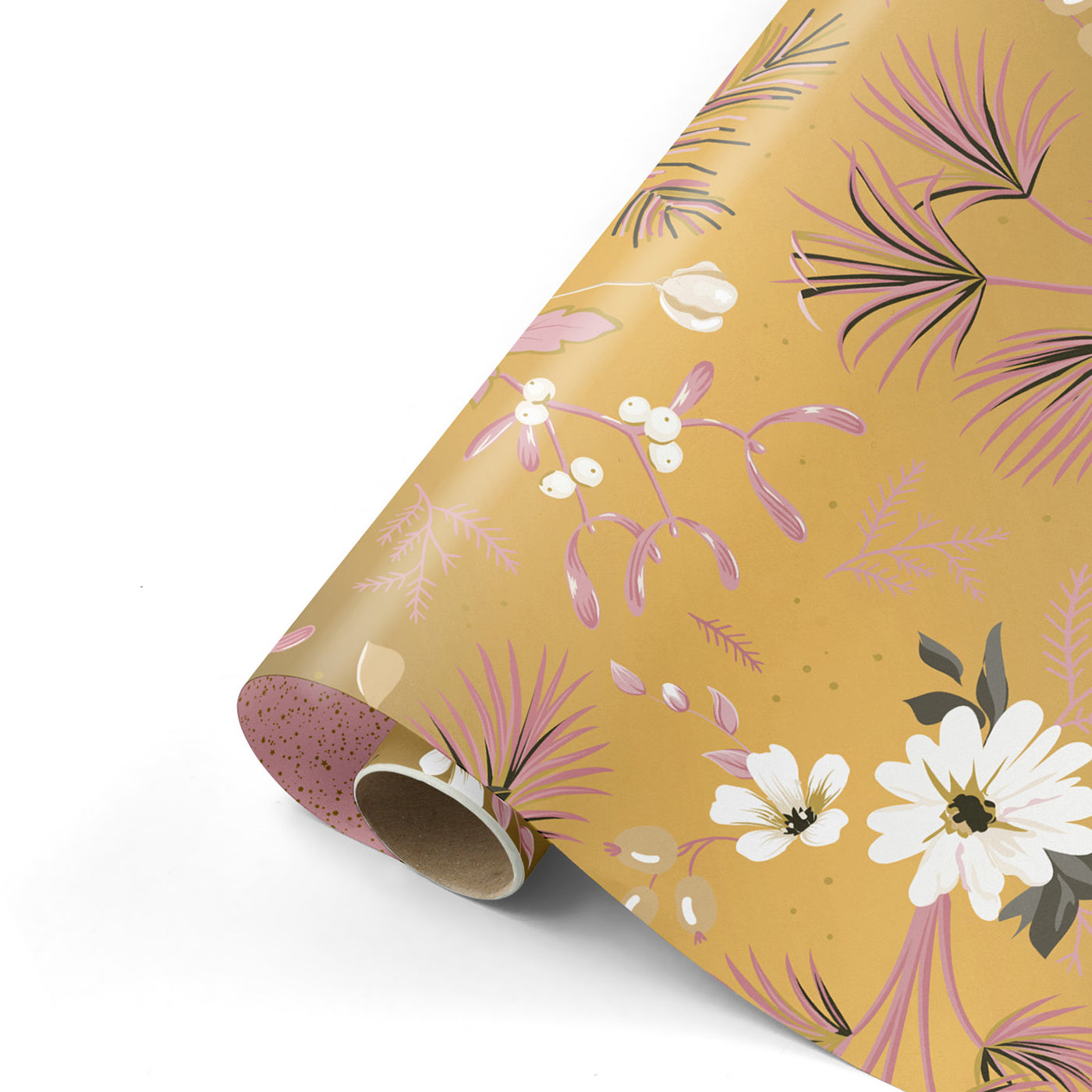 Kerst - Vintage Christmas Goud/ Roze