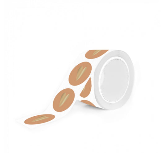 Sticker - Heart old orange