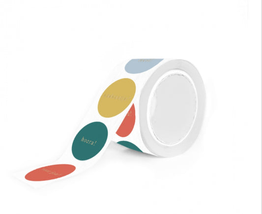 Sticker - Hoera feestje! Goudfolie