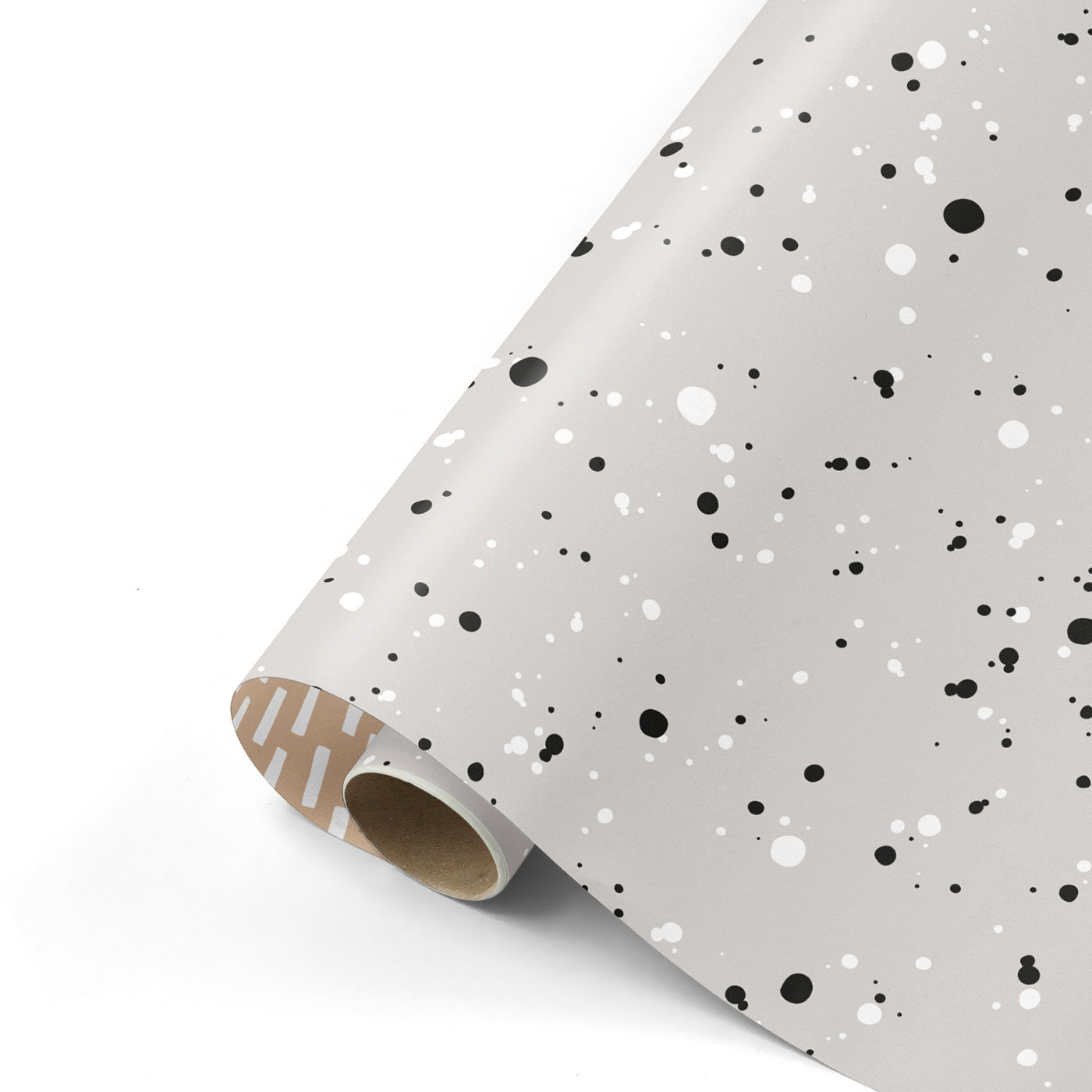 Cadeaupapier - Random spots natural