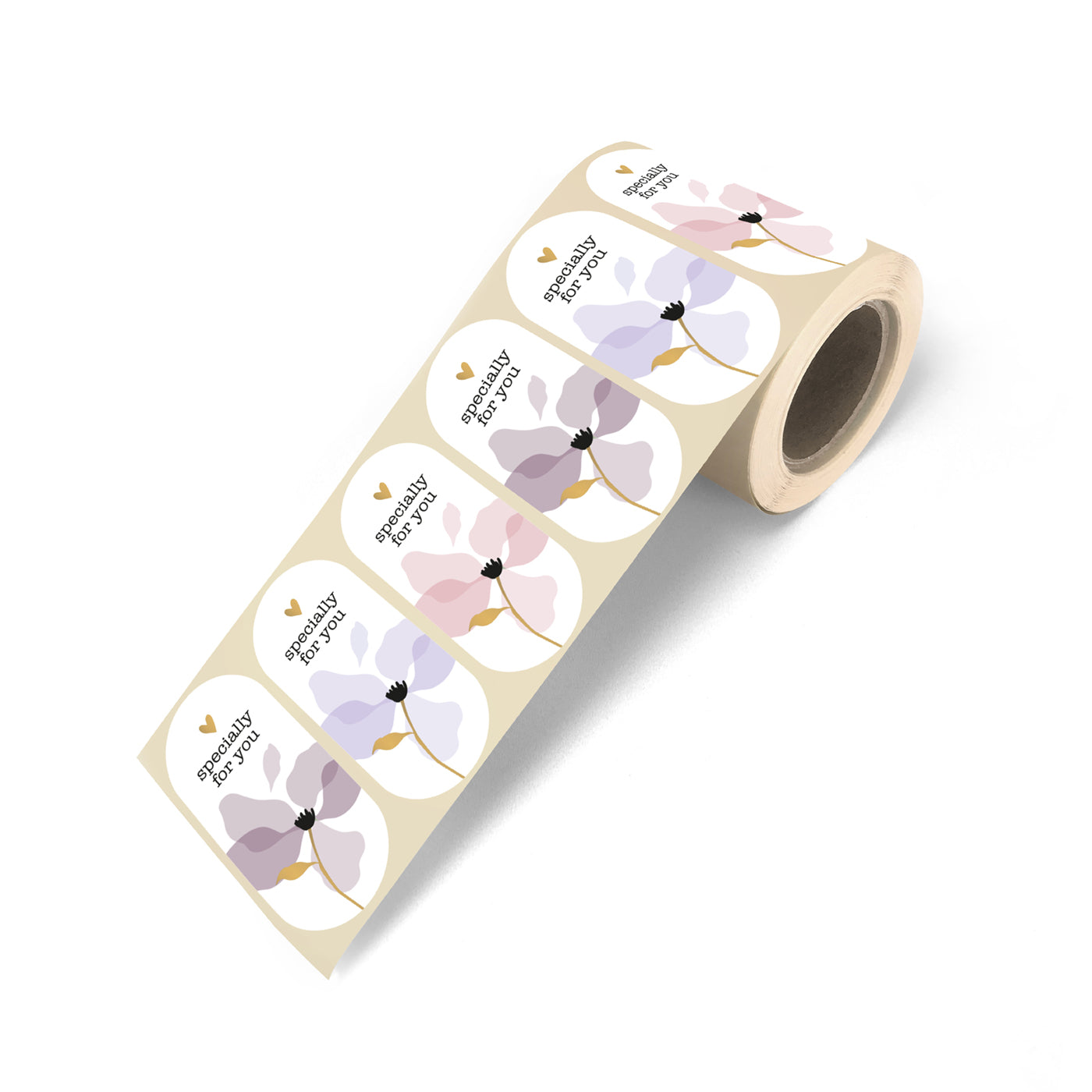 Sticker - layered petals warm