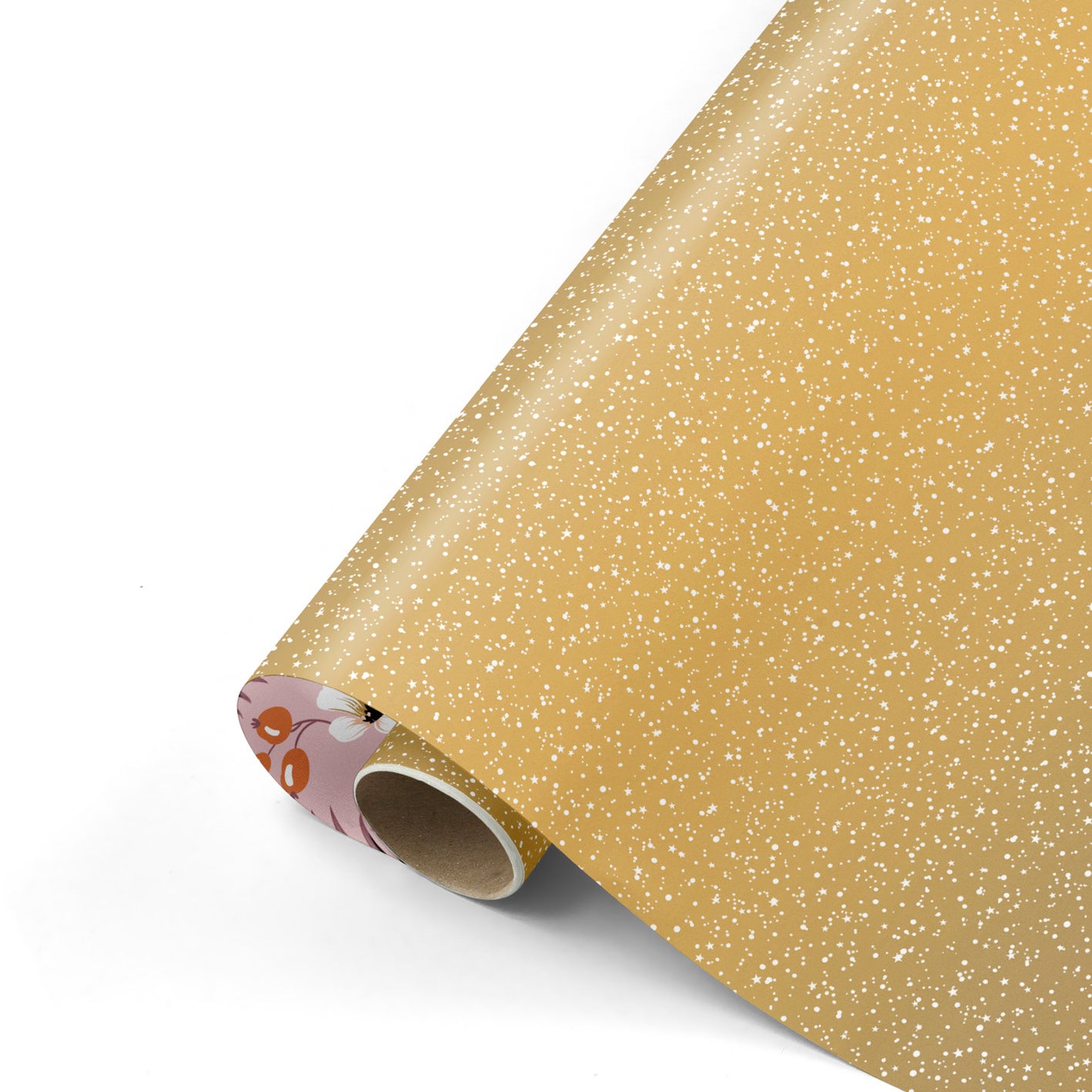 Cadeaupapier - Twinkling stars goud