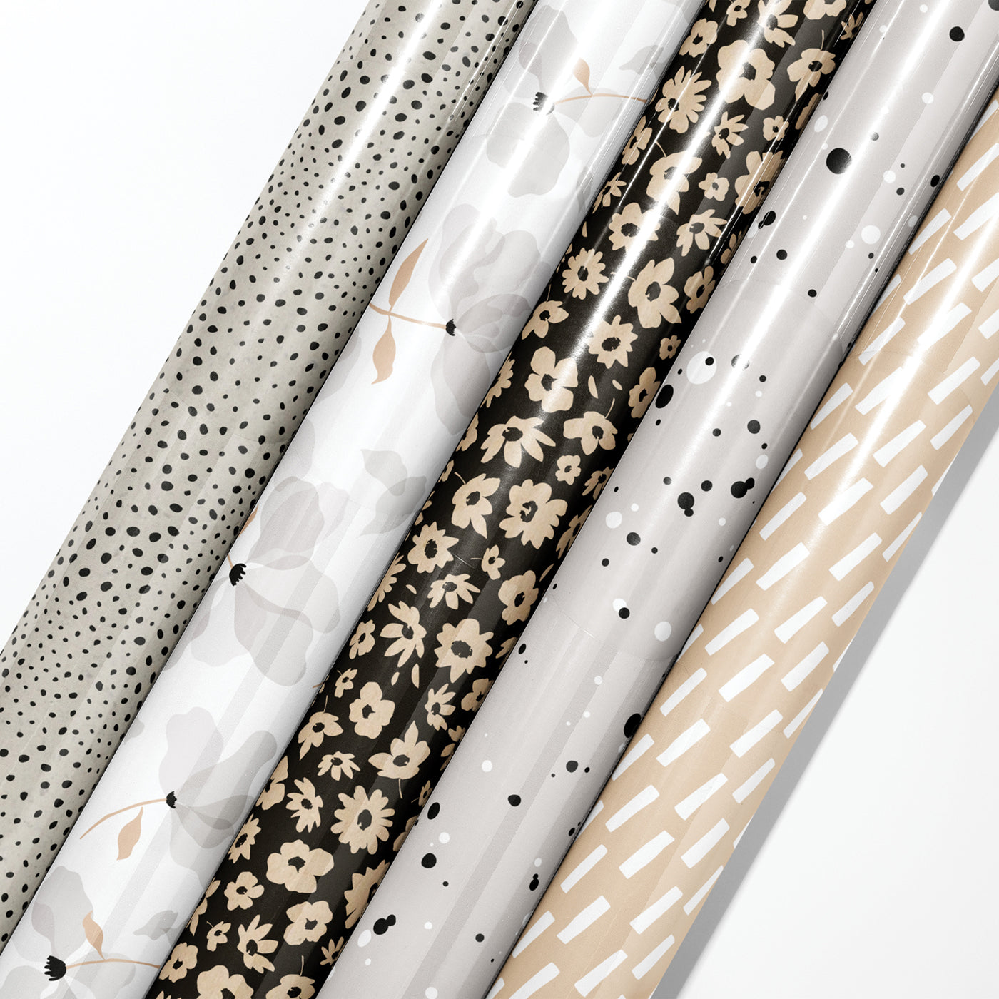 Cadeaupapier - Random spots natural