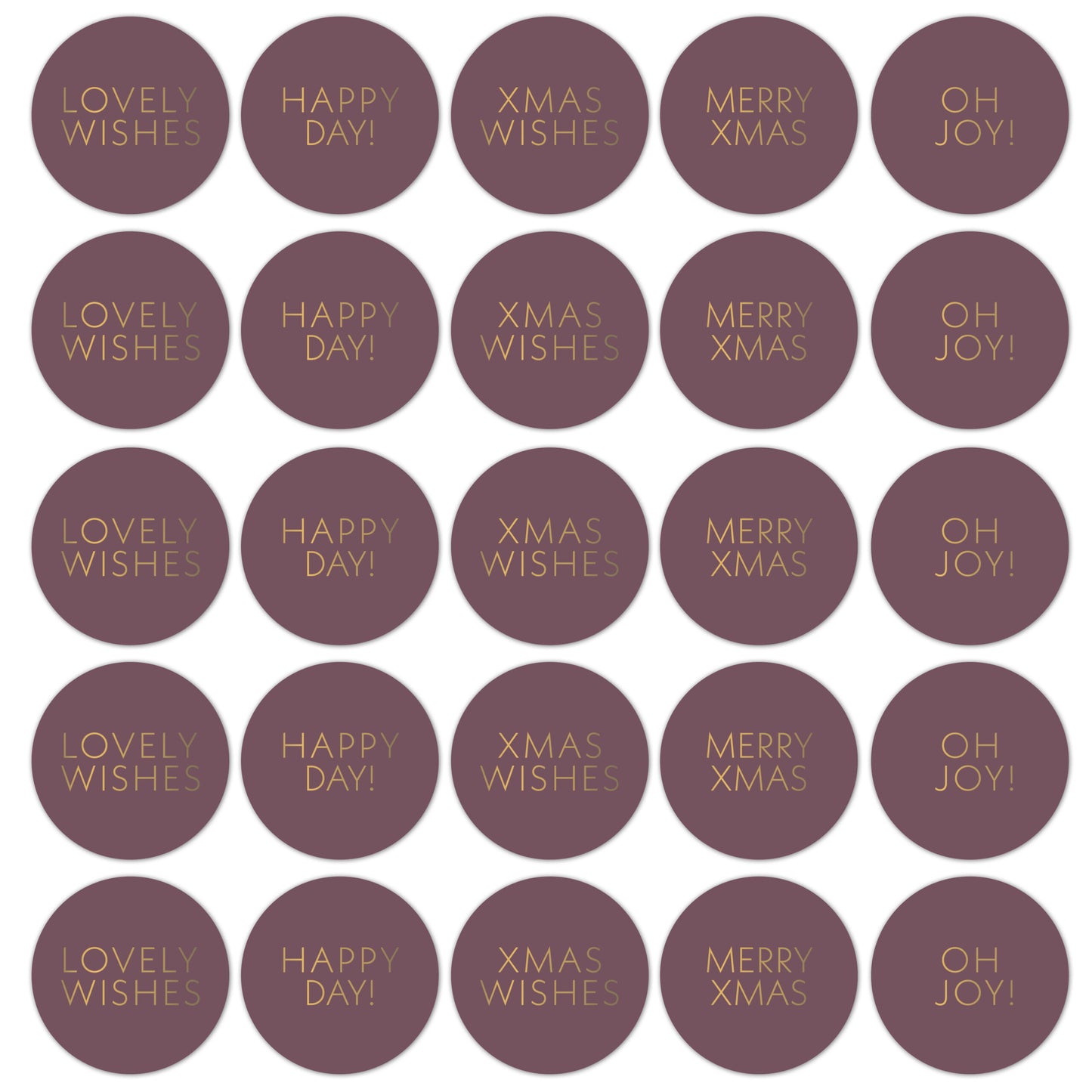 Sticker - Christmas wishes purple
