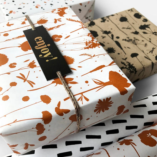 Juten touw - taupe/goud