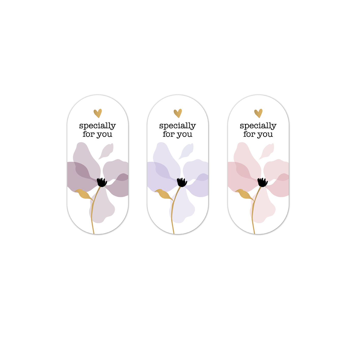 Sticker - layered petals warm