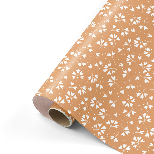 Cadeaupapier - Falling in Love Roest