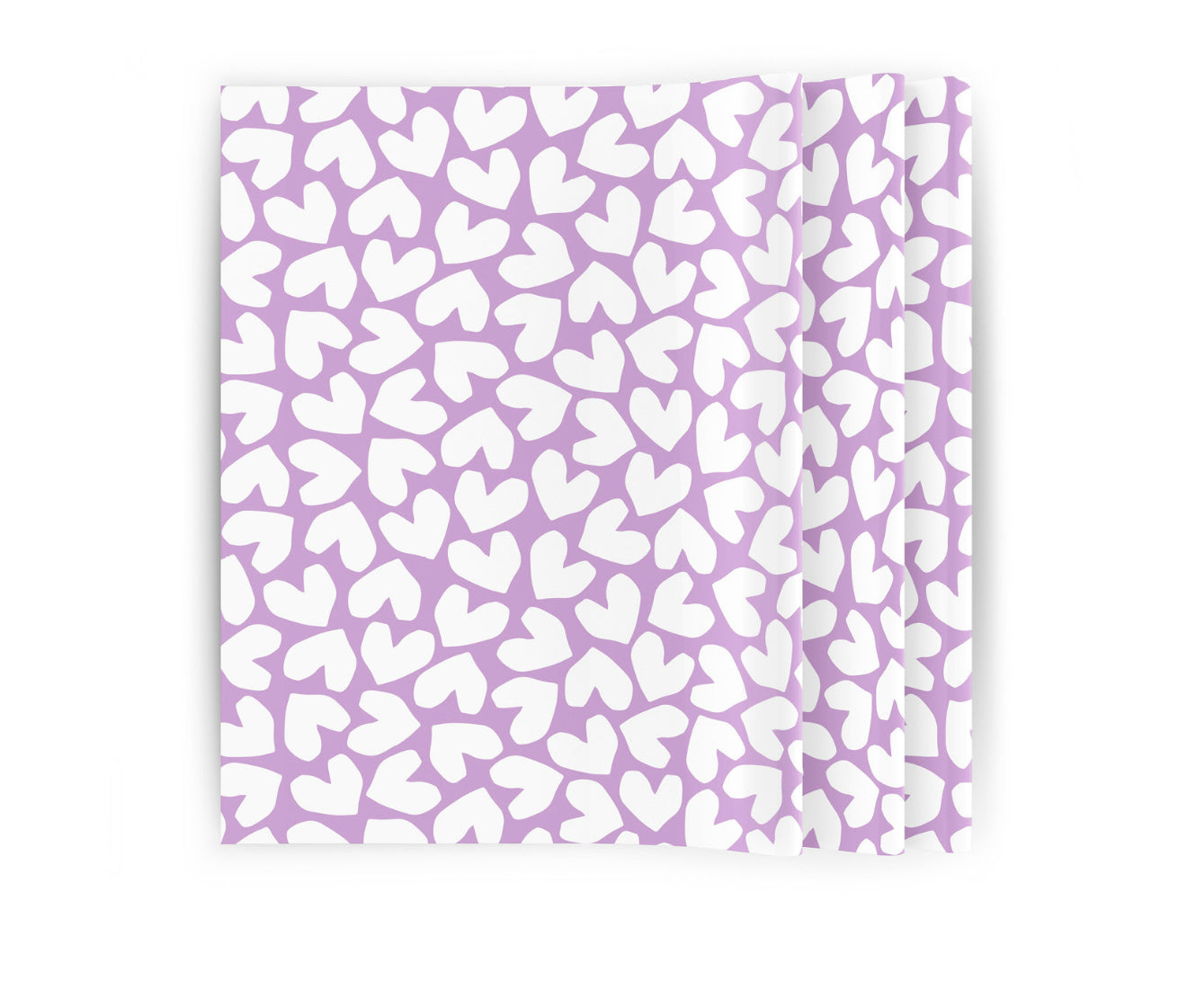 Zijdepapier - XL Solo Hearts lila