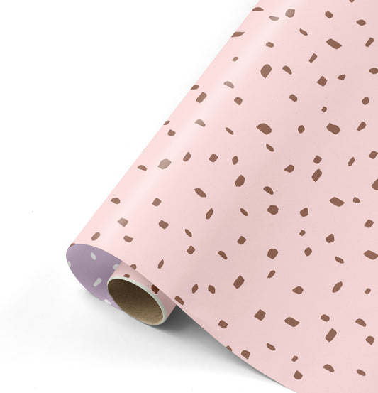 Cadeaupapier - Minimal Dots pink